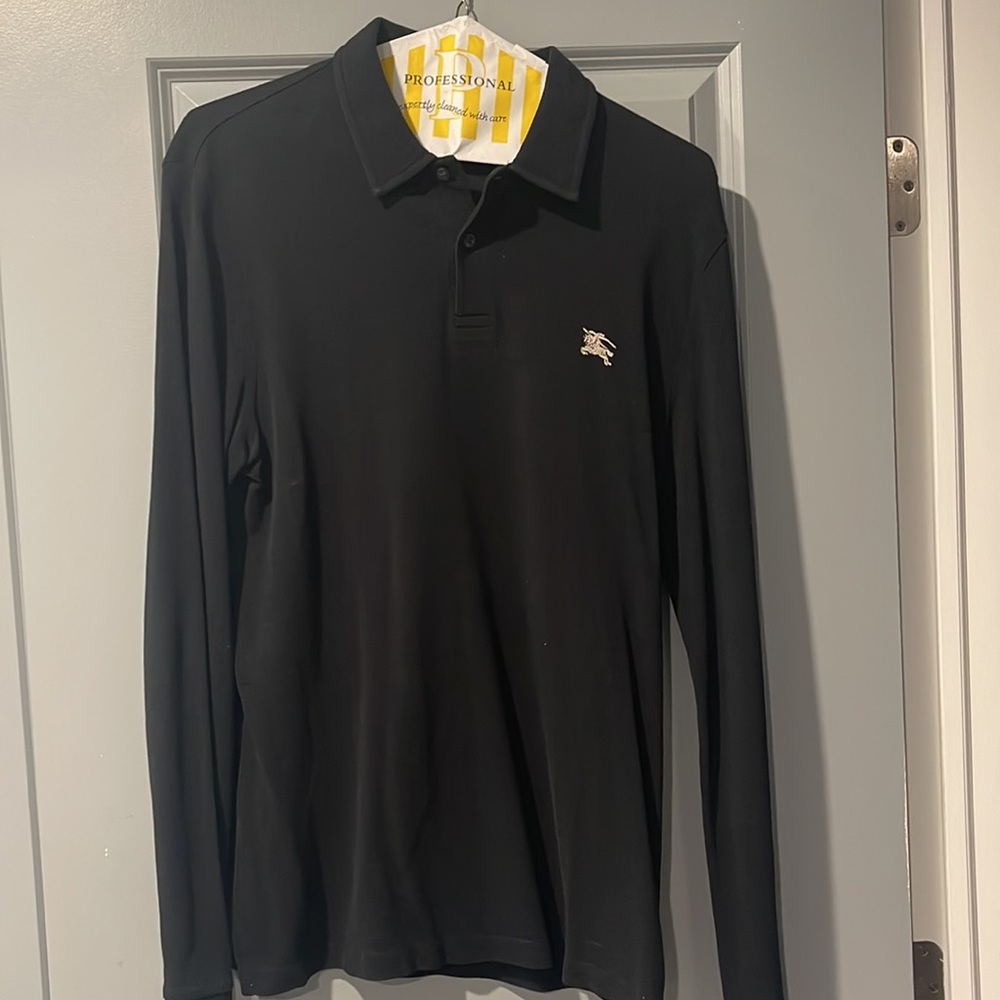 Men’s Burberry long sleeve polo